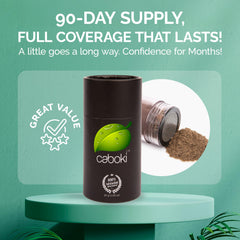 Close-up of Caboki fiber texture highlighting plant-based natural look