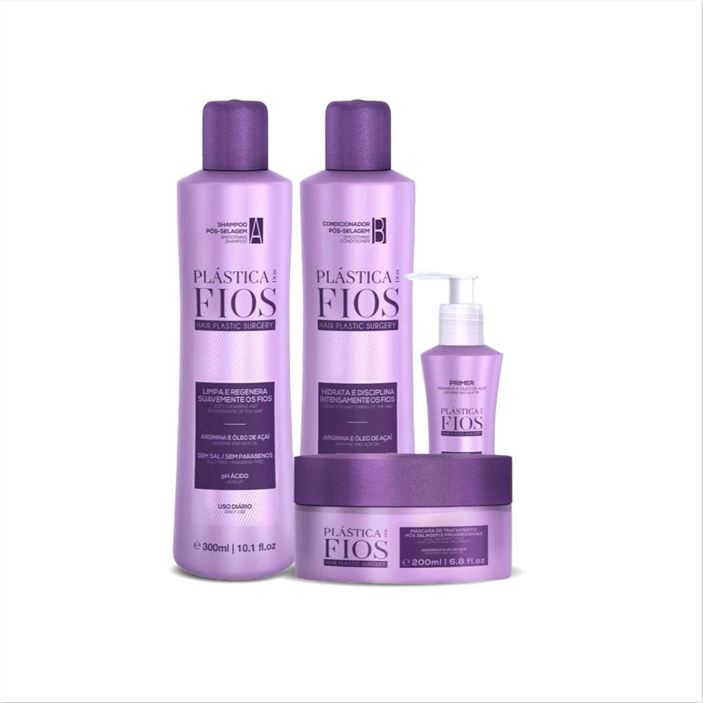 CADIVEU front packaging showing full Plastica Dos Fios set and clear benefits