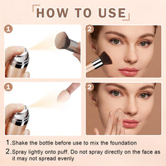 CAHIUYOA before and after half face showing pore-blurring benefit