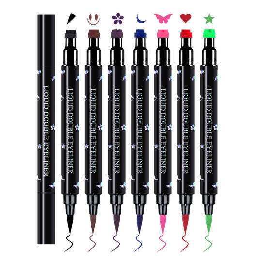 CAHIUYOA front packaging showing seven colorful dual-ended pens, clear product view and benefit