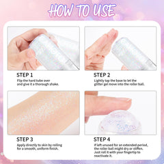 CAHOTO roll-on held in hand to show compact travel-friendly size and convenience