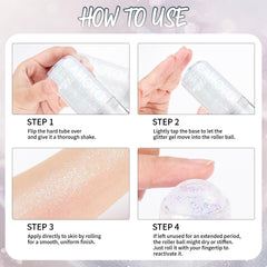 CAHOTO face glitter applied for a concert look showing bold sparkle and definition