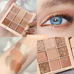 CAKAILA brush applying shimmer on lid for buildable, crease-resistant color