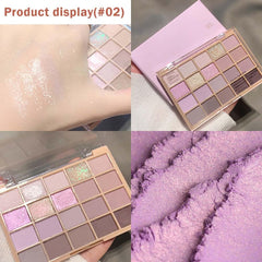 CAKAILA open palette top-down view showing all 20 matte and shimmer shades