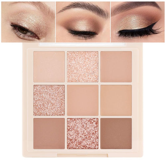 CAKAILA palette front view showing neutral shades and compact design benefit portability