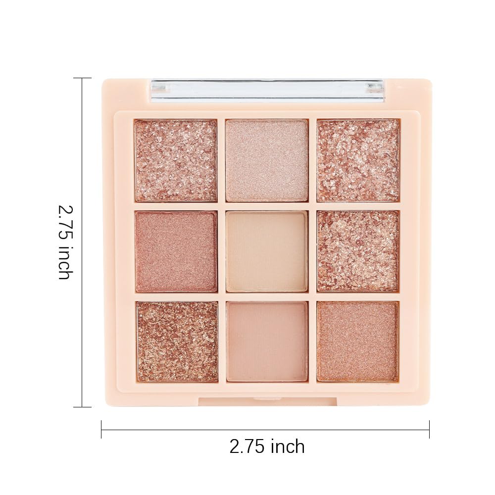 CAKAILA palette beside hand for scale to show compact size and portability