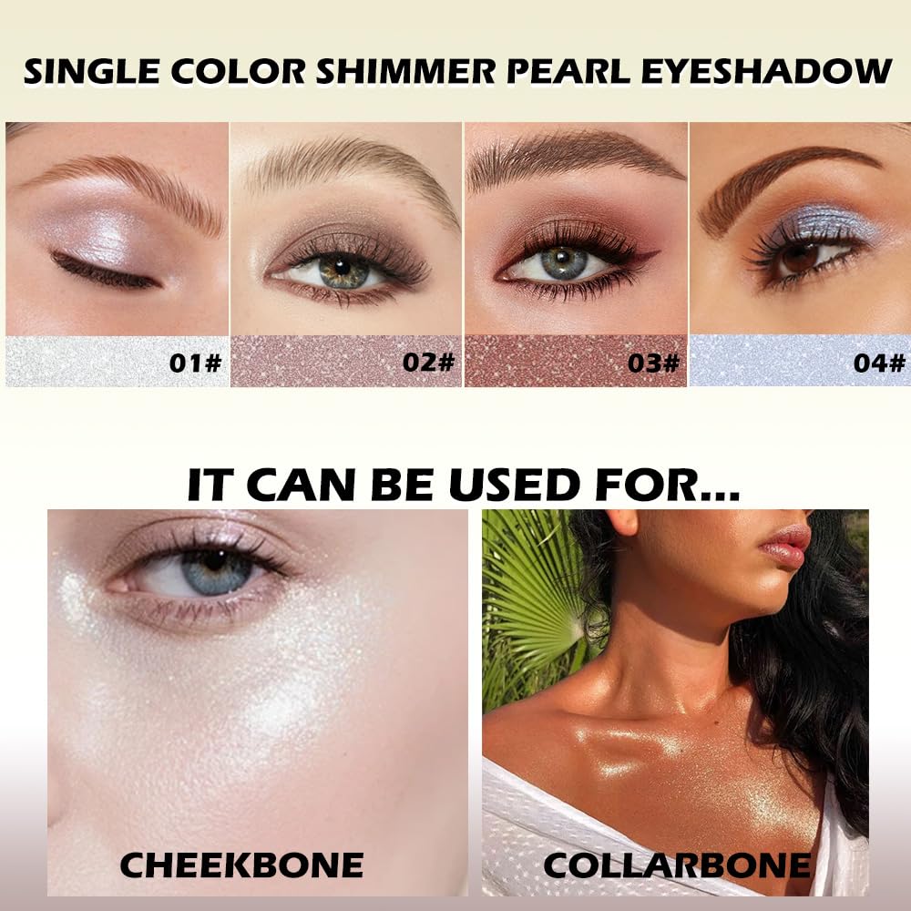 CAKAILA close-up shimmer shadow texture showing smooth blendability benefit