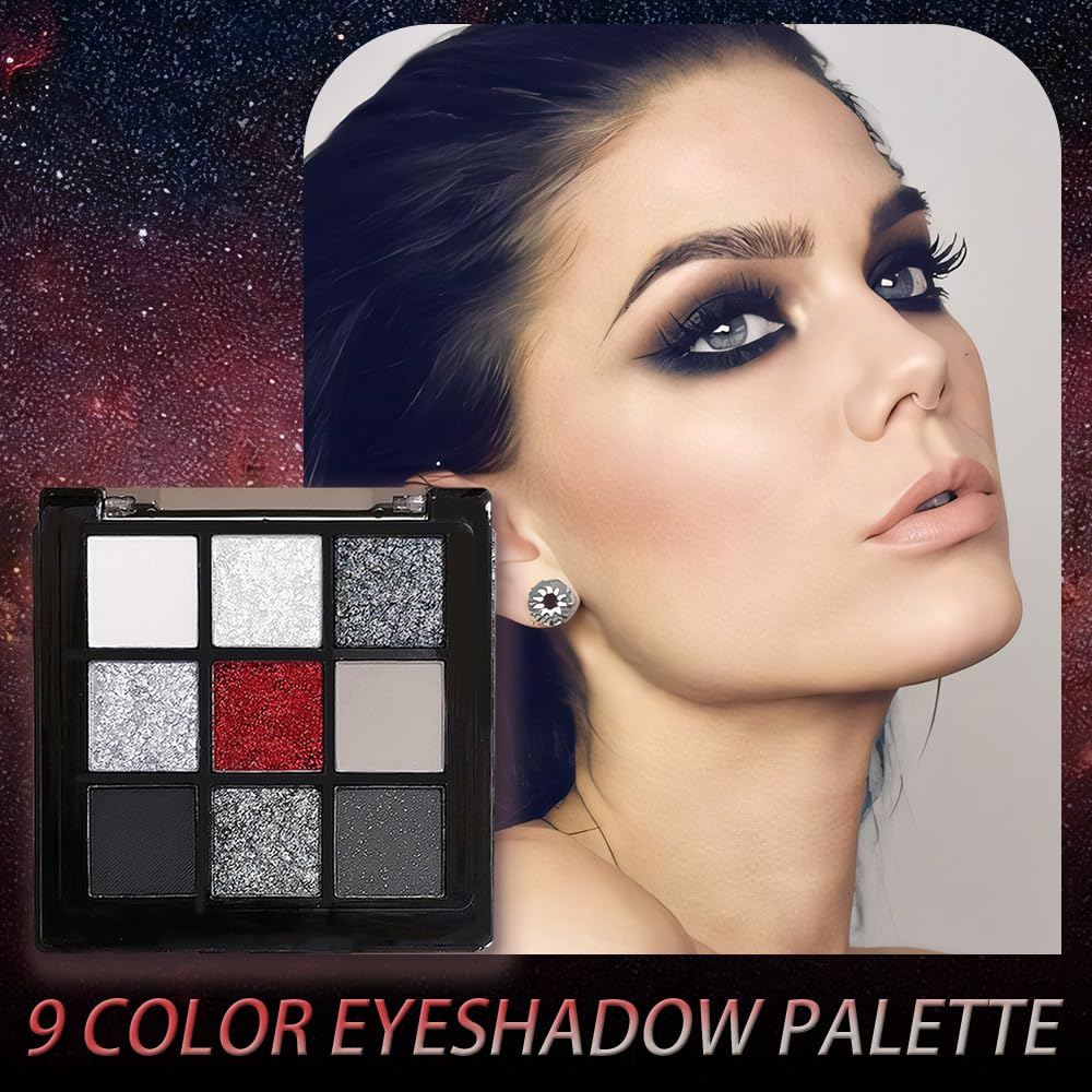 CAKAILA close-up shimmer swatches showing reflective metallic payoff for photo-ready highlights
