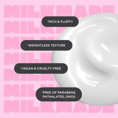 Cake Beauty cream being smoothed on arm demonstrating hydration and non-greasy finish
