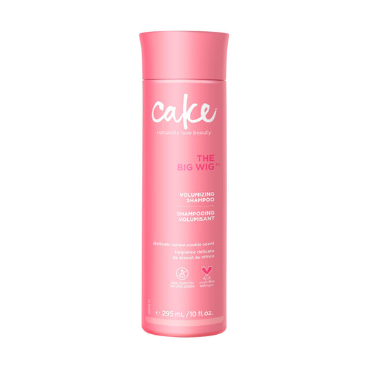 Cake Beauty Big Wig front bottle showing label and size for easy identification and shelf appeal