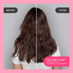 Cake Beauty creamy shampoo texture close-up showing lightweight hydration benefit