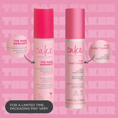 Cake Beauty spray nozzle close-up demonstrating fine mist for even lightweight coverage