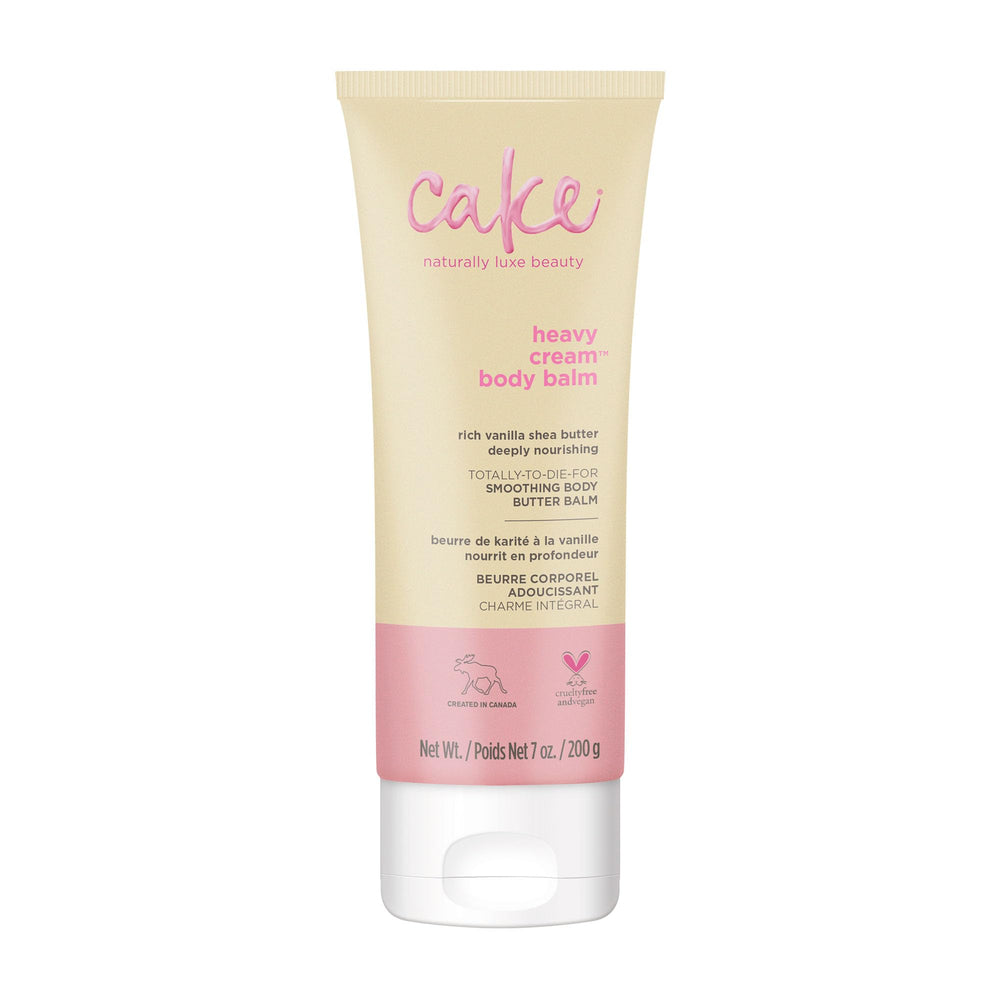 Cake Beauty front label showing 7 oz size and key ingredients for hydration