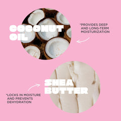 Cake Beauty Vanilla & Cream label detail highlighting natural ingredient callouts and clean formula benefit