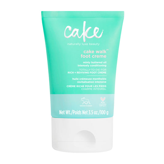 Cake Beauty Walk Triplemint front tube shows branding and clear product benefit