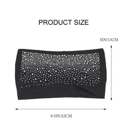 CAKURE close-up of rhinestones highlighting sparkle and secure attachment