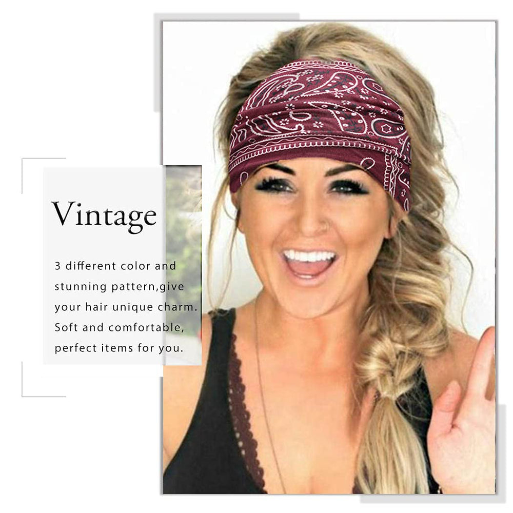 CAKURE flat lay of all three headwrap designs showing print variety and outfit options