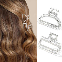 CAKURE front view of two silver mini clips shows sleek finish and compact design, perfect for travel