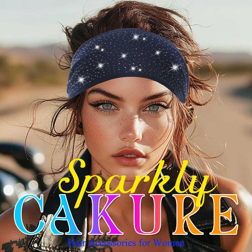 CAKURE lifestyle cycling scene showing headband stability and sporty sparkle