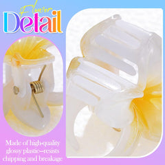 CAKURE plumeria clip teeth closeup showing interlocking teeth and secure grip benefits