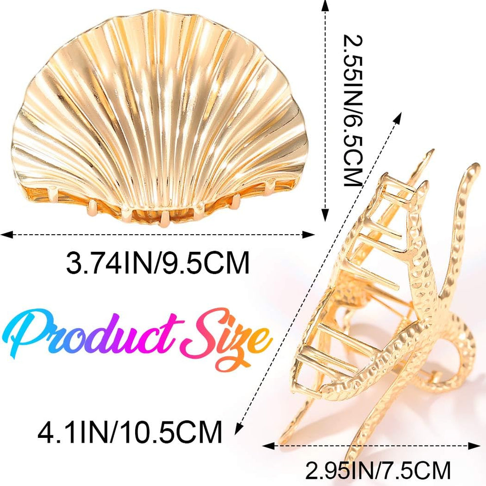 CAKURE clips beside a ruler for size comparison showing lengths for hair types