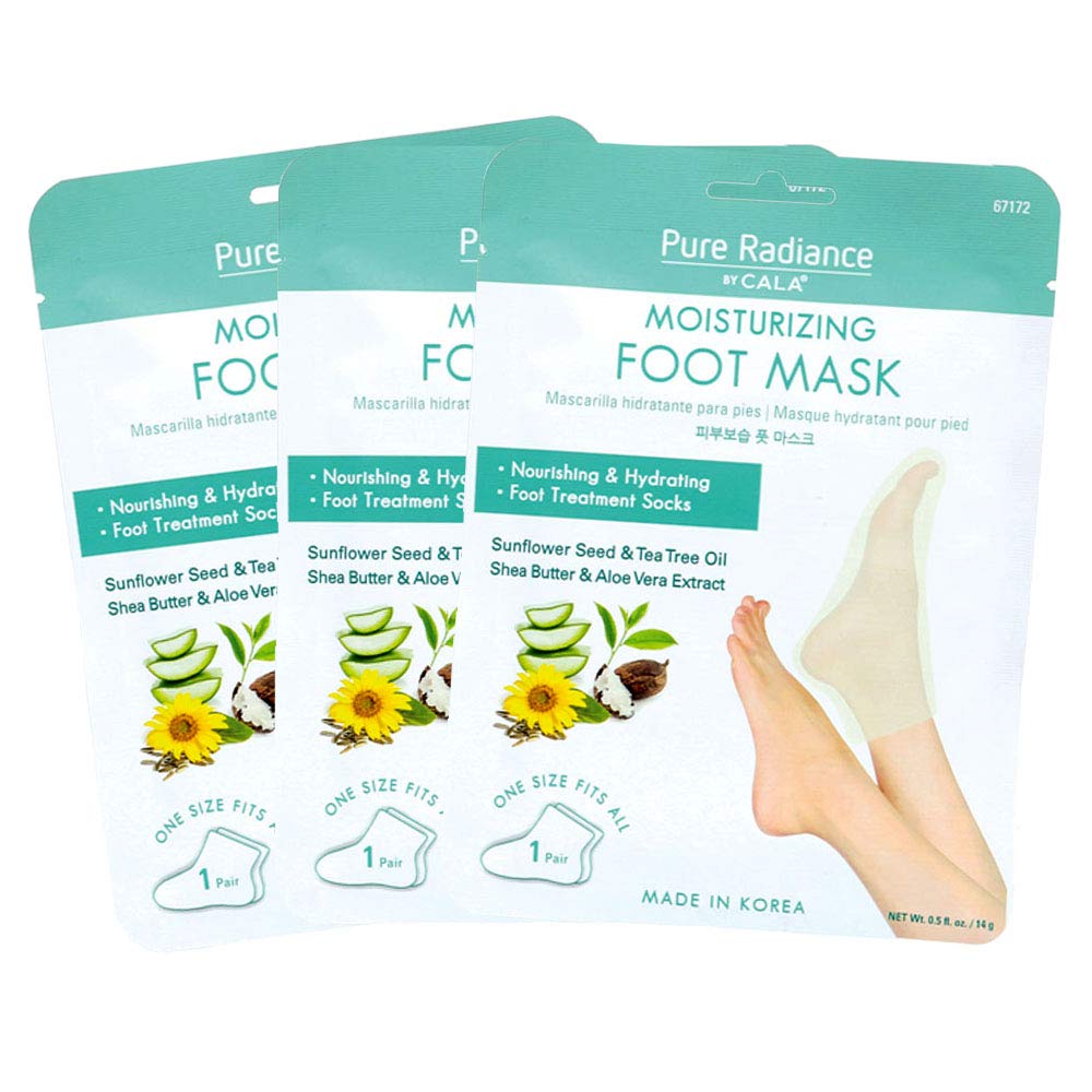 CALA front packaging showing three pairs and product benefits for hydrated feet