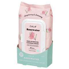 Cala pack front view showing resealable lid and hydrating rose water benefit
