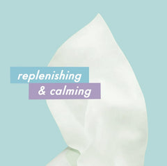Cala close-up of wipe texture highlighting soft cloth and gentle cleansing