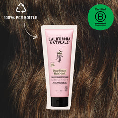 California Naturals being applied to towel-damp hair showing easy application benefit