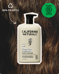 California Naturals bottle beside everyday items showing 20 fl oz scale benefit