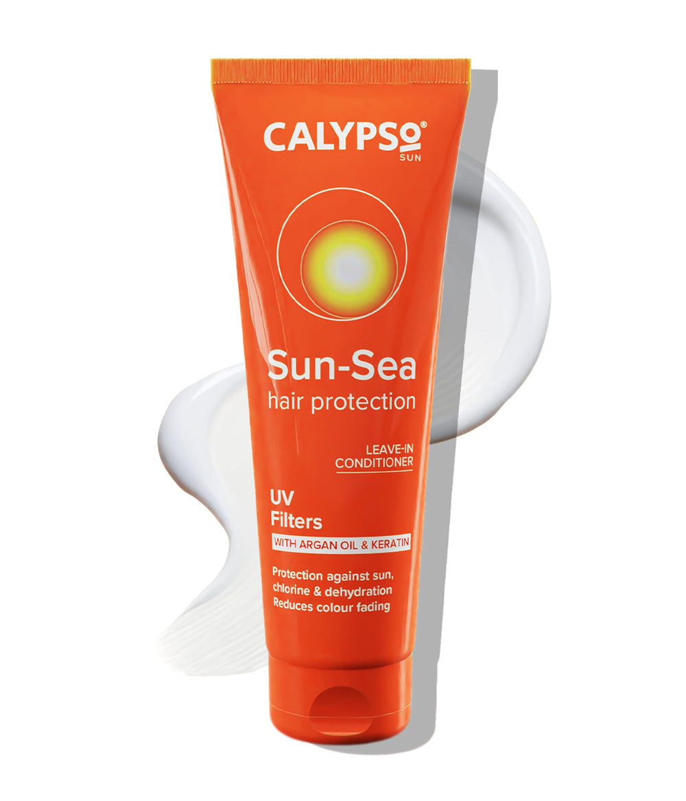 Calypso front packaging 100 ml showing tube and branding protecting hair