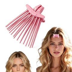 Calyuna pink clip front view showing compact design and easy grip benefit