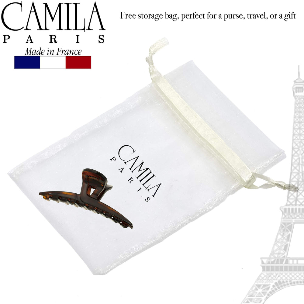 Camila clip securing a small bun with gentle, firm support