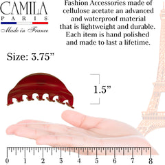 Camila Paris polished cellulose acetate shine for durable finish