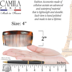 Camila Paris closeup of tortoiseshell texture offering polished decorative look