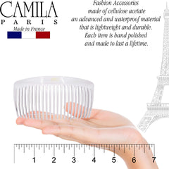 Camila Paris side profile of comb curve for comfortable fit