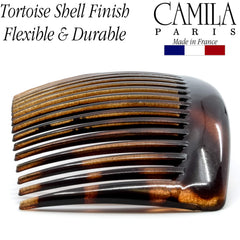 Camila Paris comb holding a bun style demonstrating stable up-do support
