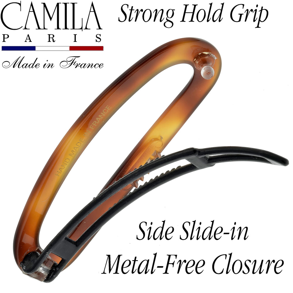 Camila Paris side profile highlighting curved shape for comfortable secure grip