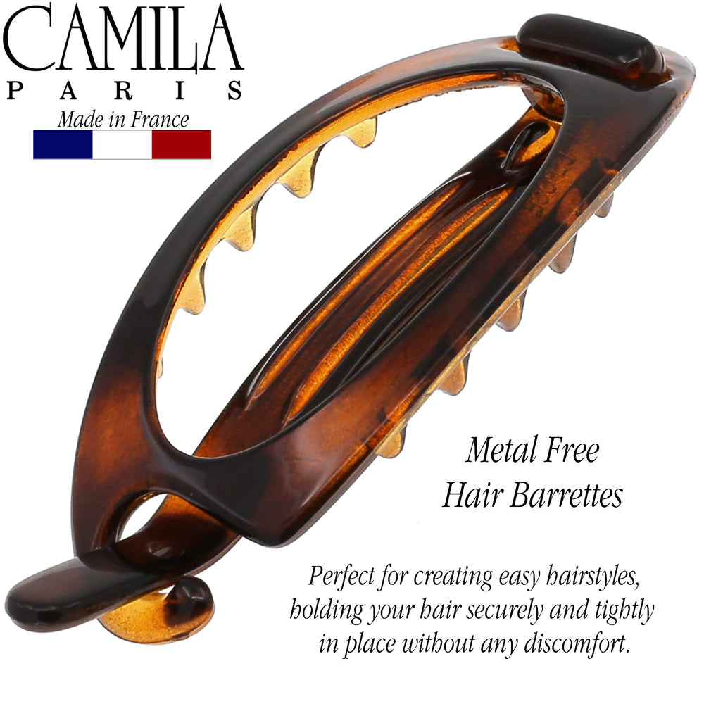 Camila Paris barrette in a dressed look adding refined elegance