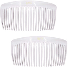 Camila Paris clear comb front view showing elegant curved hold