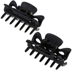 Camila Paris front view of two black mini clips showing compact design and reliable hold