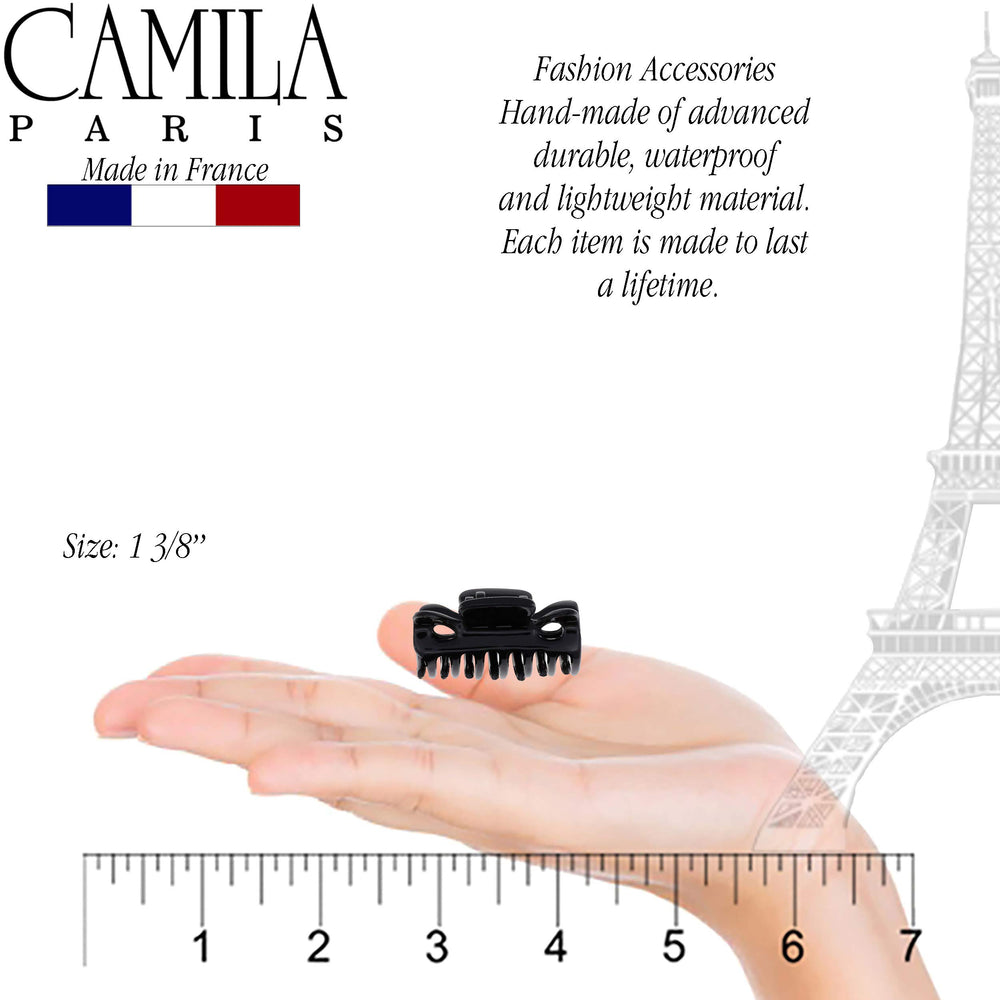Camila Paris side profile showing teeth grip to prevent slipping and protect hair