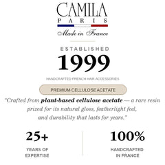 Camila Paris CP3133 packaging label showing Made in France craftsmanship