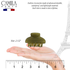 Camila Paris teeth detail showing smooth finished teeth to prevent hair snagging
