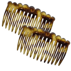Camila Paris front view of paired combs showing brand and elegant packaging benefit