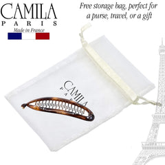 Camila Paris cellulose acetate finish highlighting durable lightweight benefit