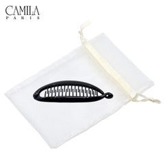 Camila Paris used in half-up hairstyle to add volume and neatness