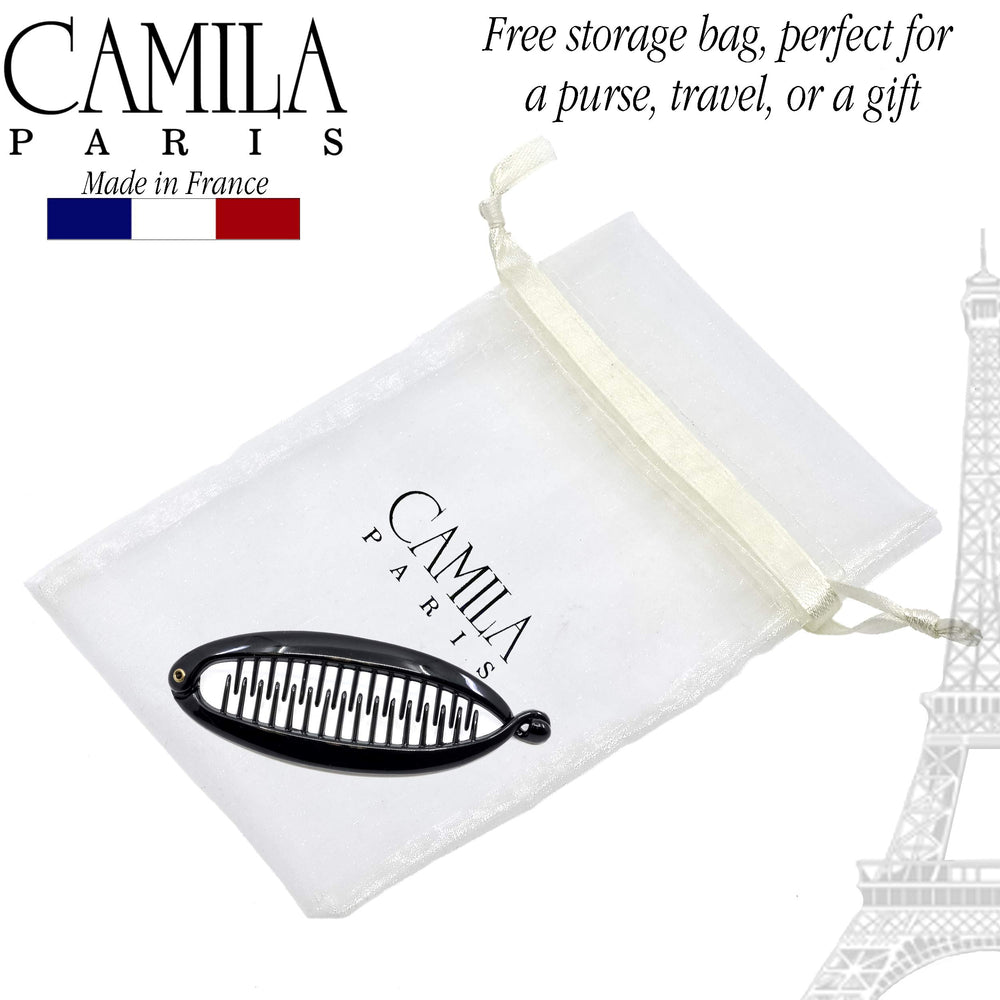 Camila Paris NV138 next to ruler showing 3.5-inch size for fine hair