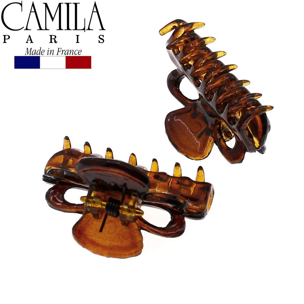 Camila Paris clipped in model hair showcasing tidy half-up style and secure hold