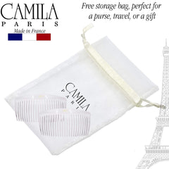 Camila Paris packaging label highlighting Made in France quality